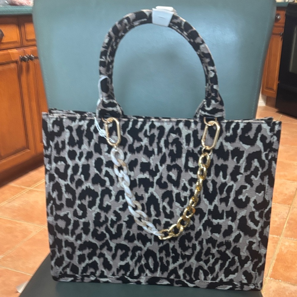 Shiraleah Leo Leopard Tote Bag